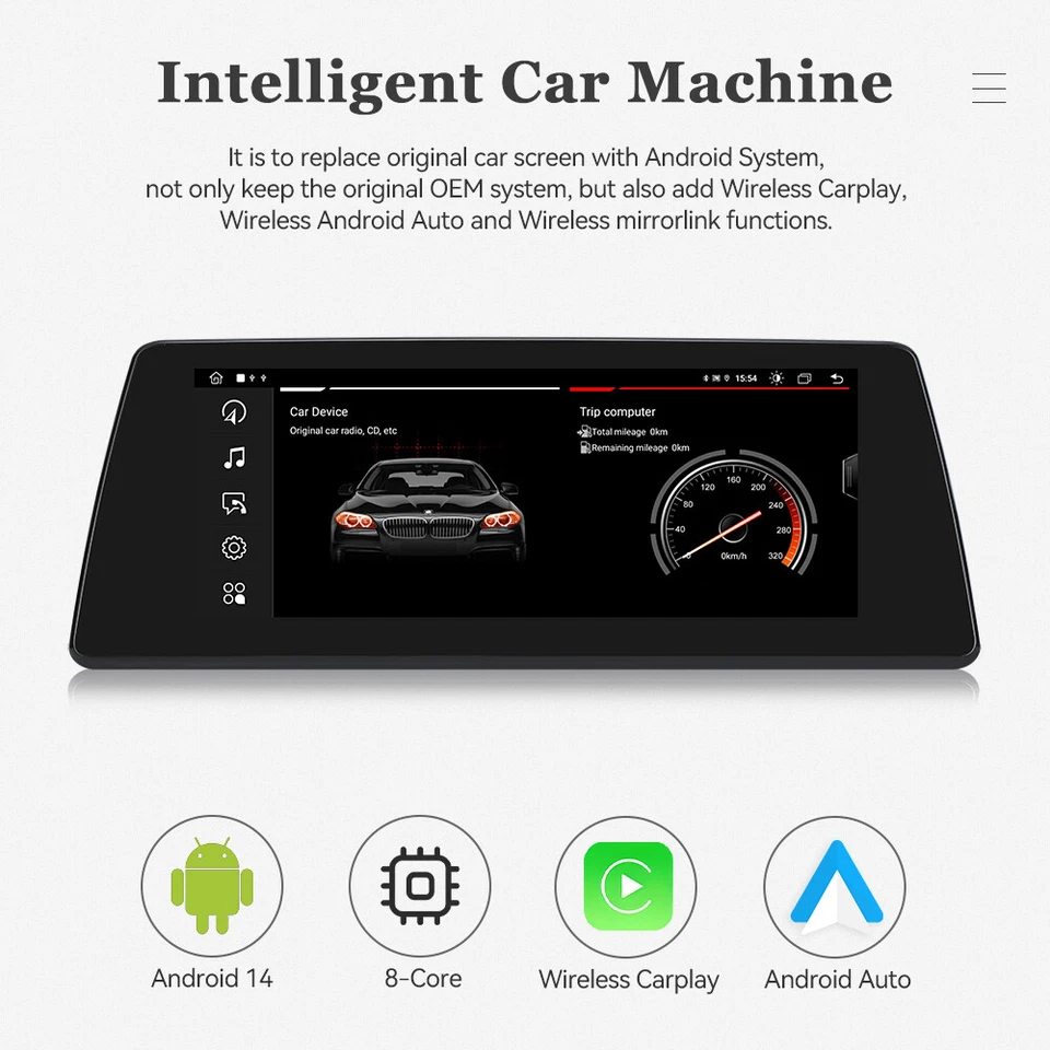 Android Auto Apple CarPlay Car Stereo For BMW 3 Series E90 E91 E92 E93 2005-2012 - Imagem 3 de 4