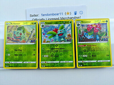  Venusaur 003/078 - Pokemon Go - Foil - Evolution Card Lot -  Ivysaur Bulbasaur : Toys & Games