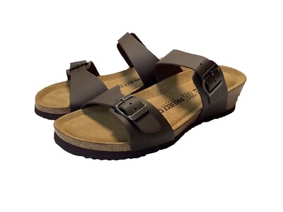 Project Cloud Beaula 2 Strap Sandal Memory Foam W US 8 New With Tags Chocolate