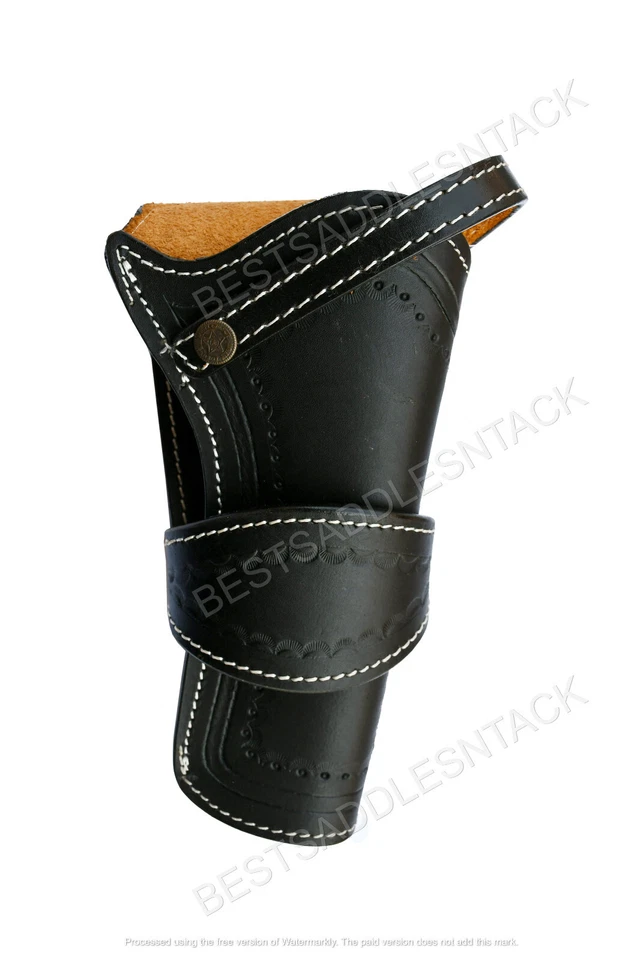 REVOLVER HOLSTER WESTERN GUN COVER PISTOL HOLSTERS LEATHER SINGLE ACTION COVERS - Image 4 of 4