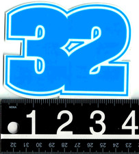 Thirtytwo Snowboarding Sticker 4 in x 3 in Blue/Clear 32 Decal
