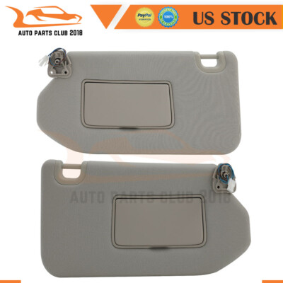 Gray Sun Visor LH+RH side W/Lamp for INFINITI JX35 QX60 Pathfinder