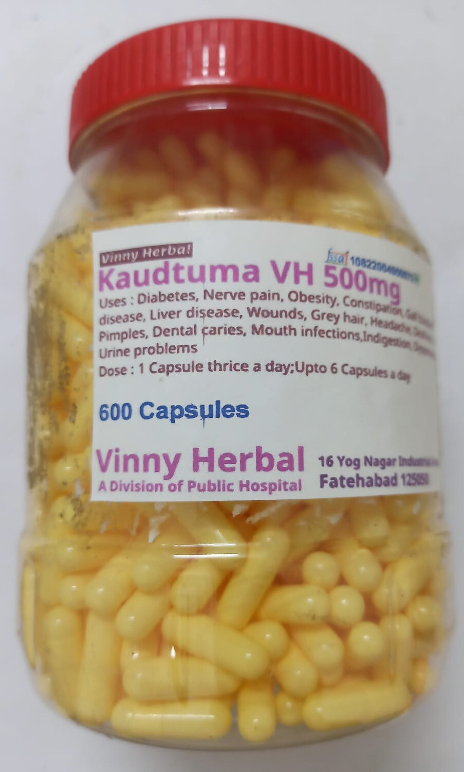 Kortuma DH Herbal Supplement Capsules 600 Caps Jar eBay