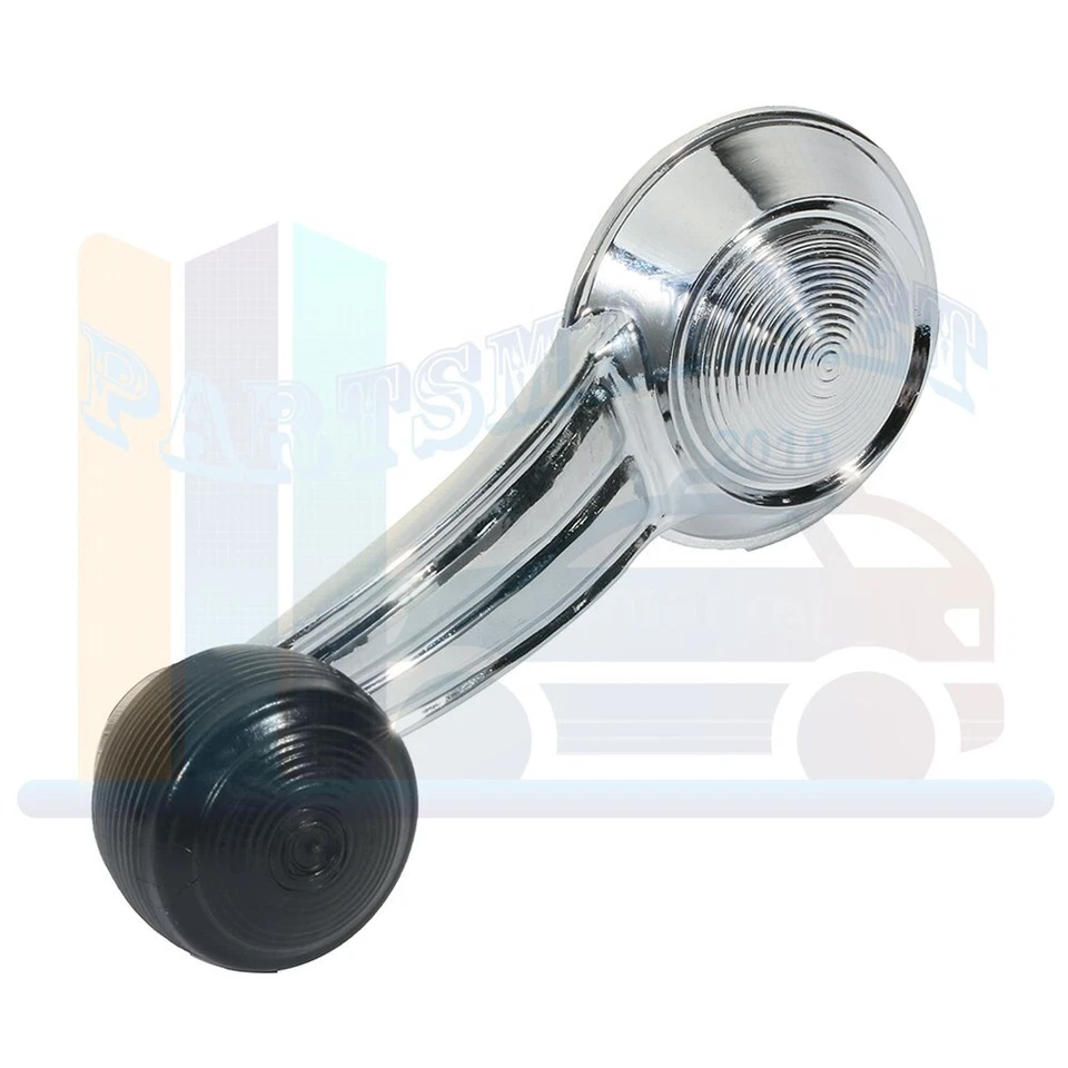 Manivela de ventana izquierda derecha cromada negra izquierda derecha para Cadillac Deville 1968 1 pieza Foto 3 de 4