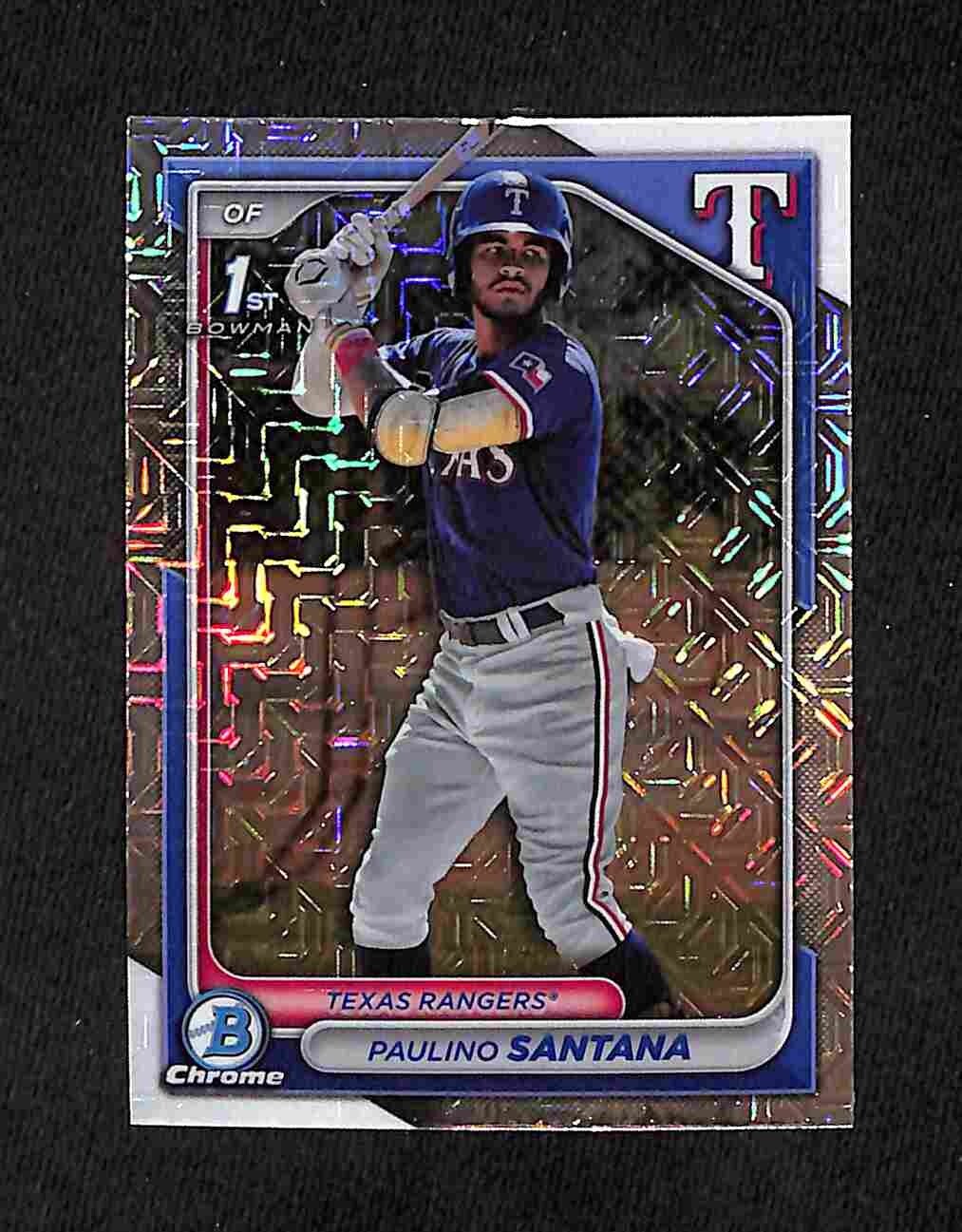 2024 Bowman Chrome - Prospects Paulino Santana 1st #BCP-245 Mojo Refractor (RC)