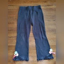 Vtg GYMBOREE Girls 6 black imaginary friends knit pants