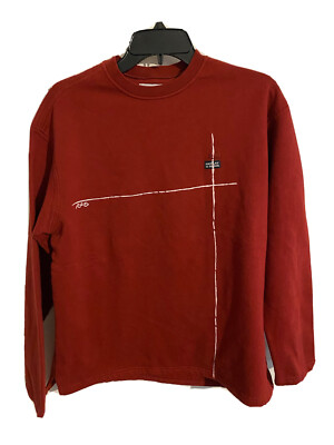 Replay and Sons Pullover Sweatshirt Size 7 Made in Italy Red Long Sleeve NEW