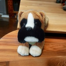 Miyoni By Aurora Brown Boxer Puppy Dog 10" Plush with Tag 2017 GUC