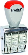 Trodat Classic 1010 Timbro Datario Manuale Italiano 4mm, argento