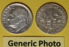 1953 or 1953-D or 1953-S US Roosevelt Dimes in Circulated condition...see Photos