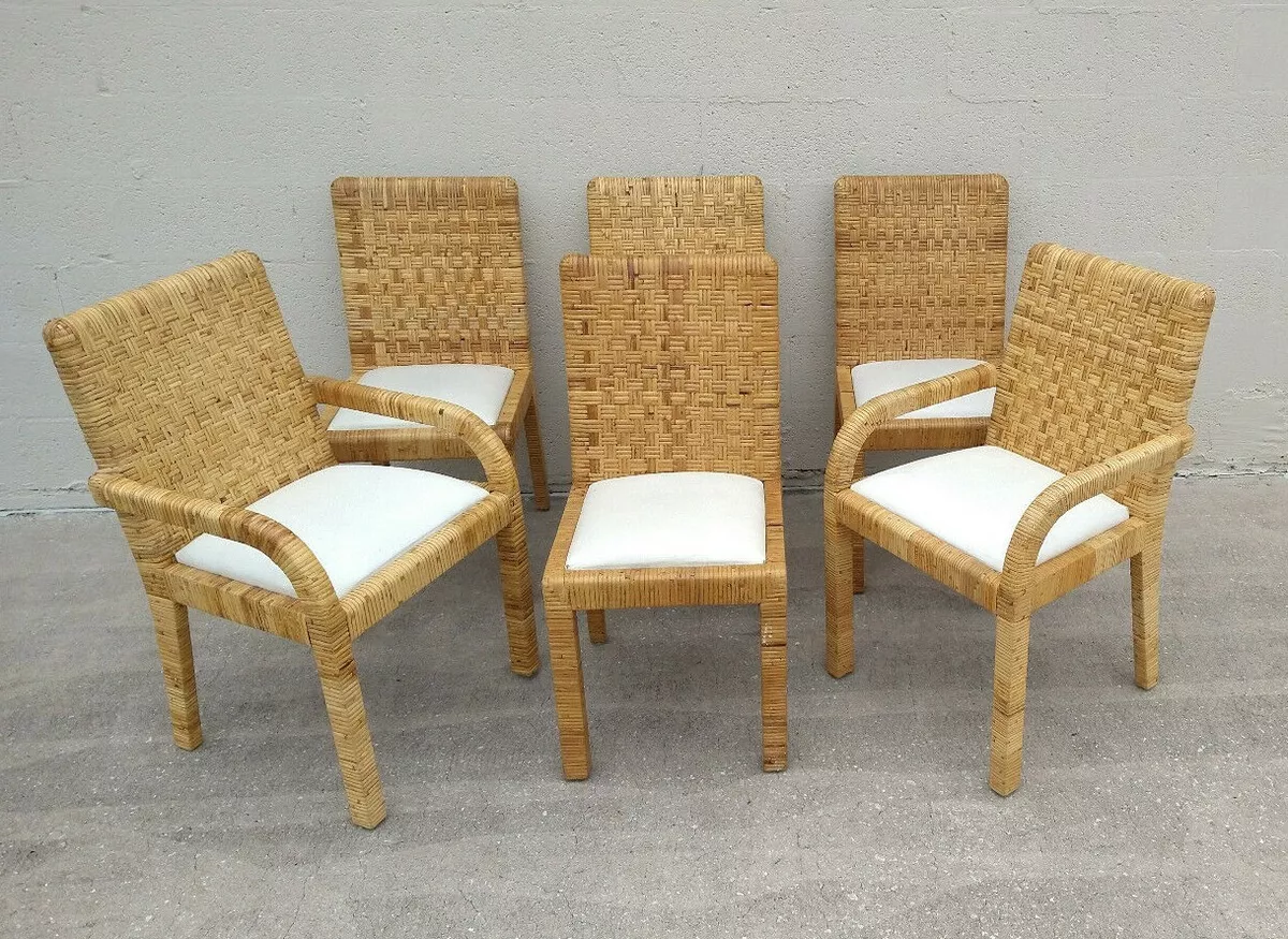 Rattan parsons chair cheap