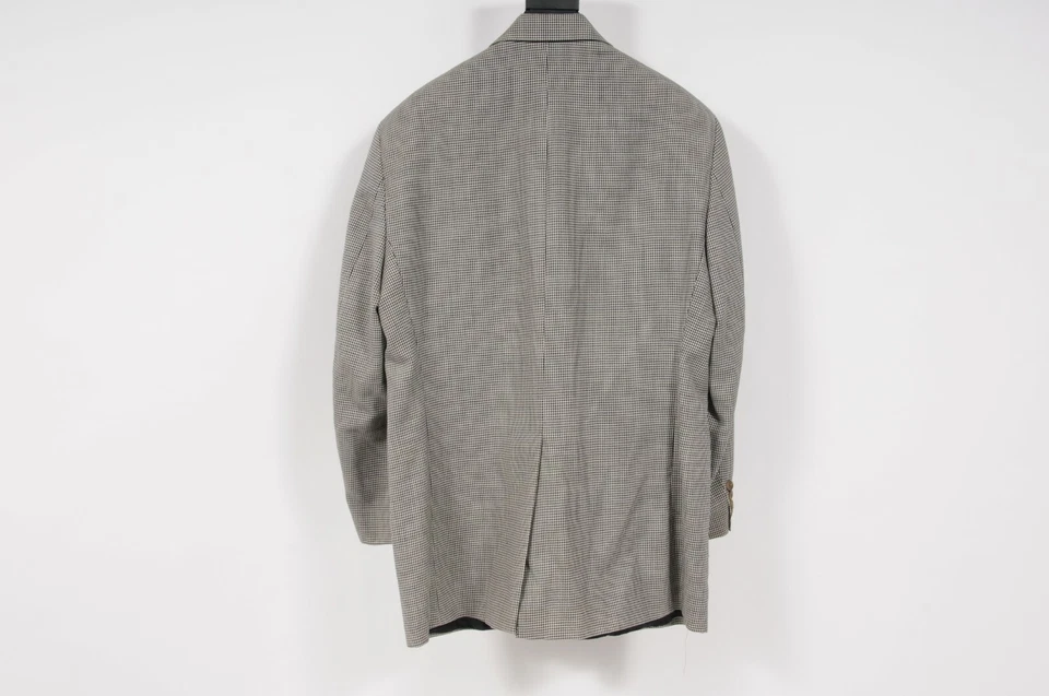 Chaqueta deportiva Blazer de lana Chaps Ralph Lauren para hombre 40 R blanca espiga  Foto 2 de 4