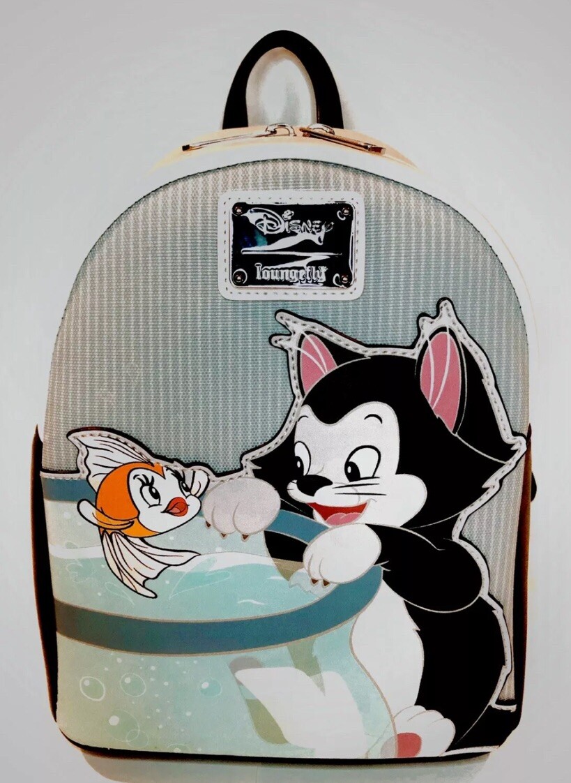 Disney Loungefly Pinocchio Figaro Cleo Mini Backpack Cat