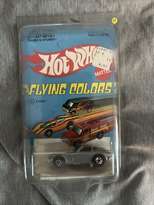 VINTAGE HOT WHEELS FLYING COLORS #9639 GRAY Z-WHIZ MADE IN HONG