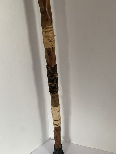 Vintage Irish Blackthorne Smooth Brussel Sprout Walking Cane Stick 33In Long - Picture 7 of 24