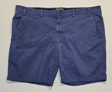 The Foundry Supply Co Size 50 Blue Chino Shorts Cotton Comfort Stretch Mens
