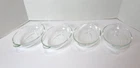 Vintage PYREX Corning Clear Glass Oval Baking Dishes 1 Cup Size Set of 4