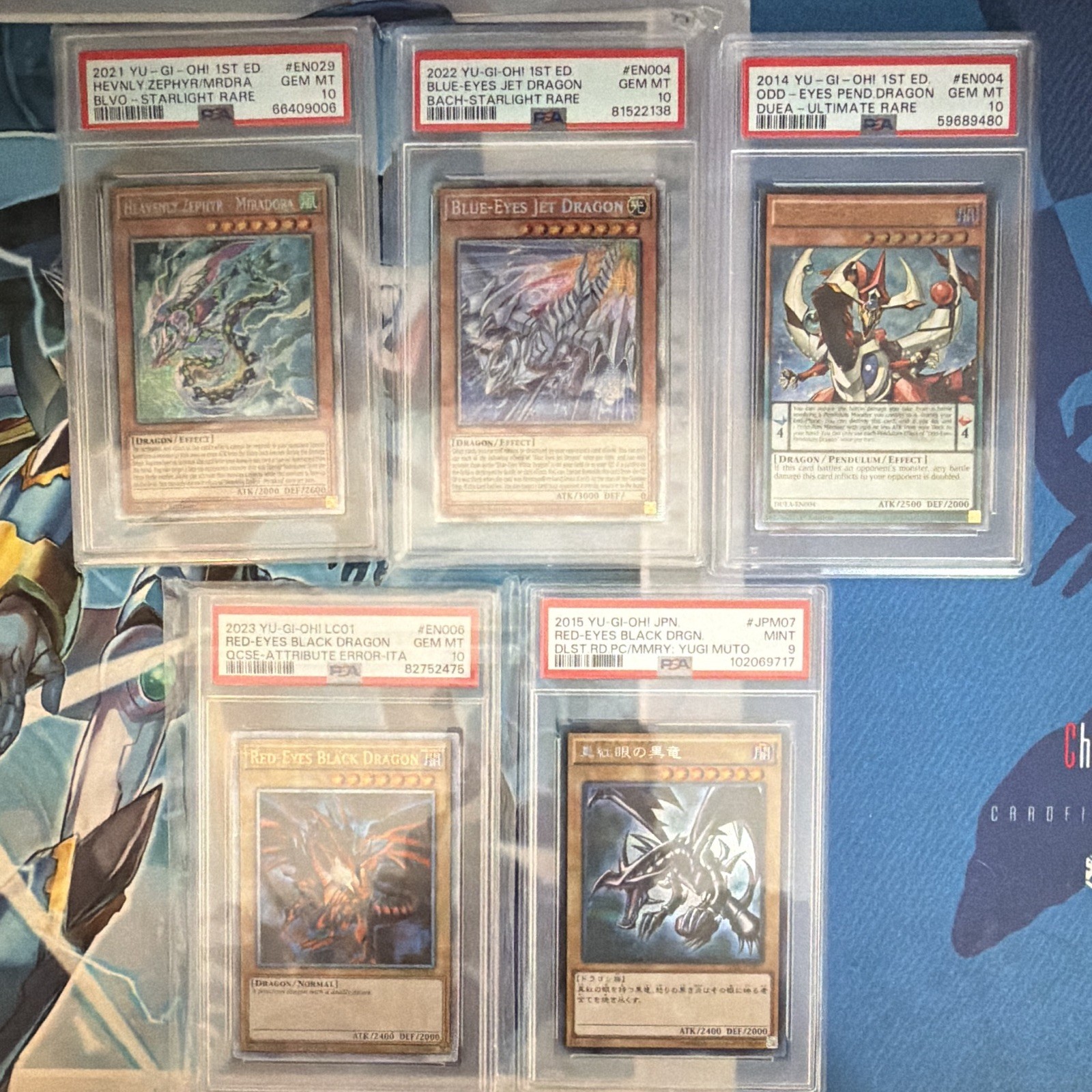 Yu-Gi-Oh! Graded Lot, PSA 10, Ultimate Rare, Ghost Rare, 1st edition view 3