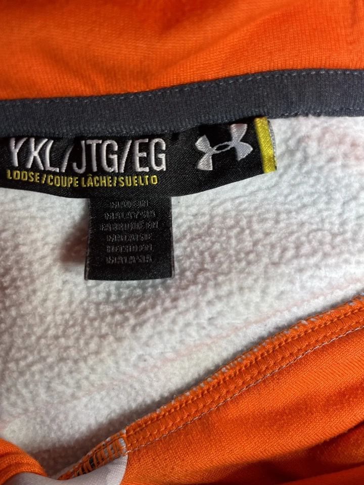 UNDER ARMOUR Pullover Suelto Camuflaje Sudadera con Capucha Gris/Azul/Negro-TALLA YXL Foto 4 de 4