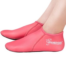 Seavenger Zephyr 3mm Neoprene Dive Socks X-Small Rose Pink