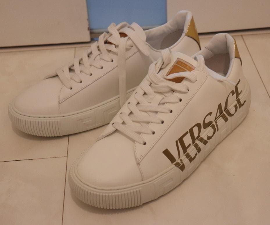 Men 10.5US Versace Sneakers Shoes 43 112,200 Yen Italy thumbnail 2