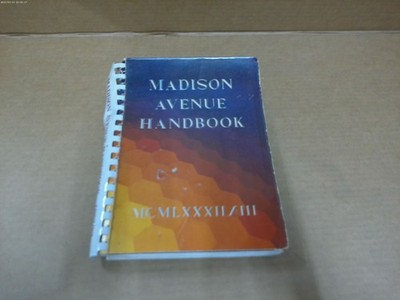 1982-83 Madison Avenue Handbook Advertising Media Directory Vintage NYC