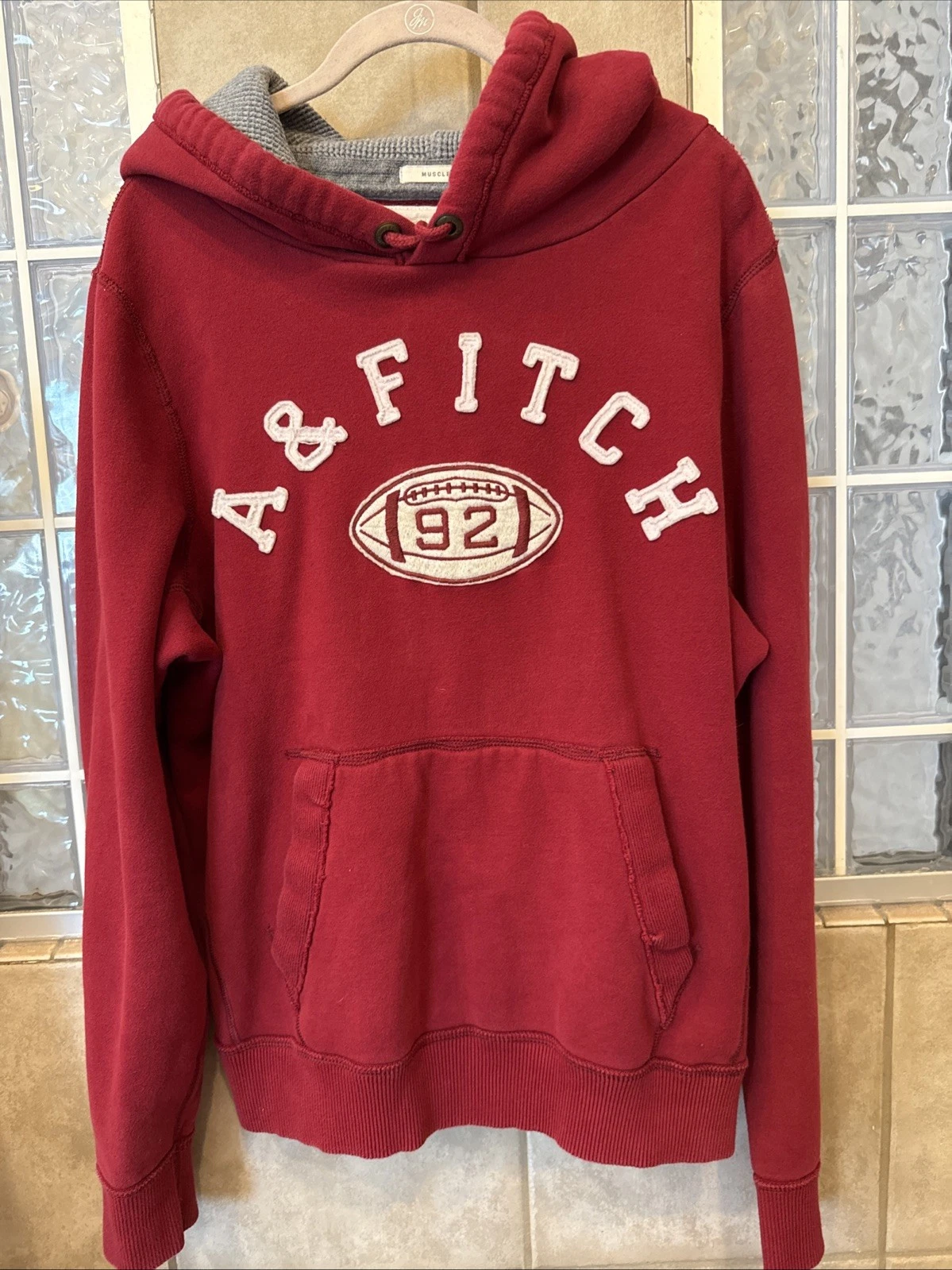 Abercrombie & Fitch XXLarge Maroon Red Thermal Hoodie Pullover Sweatshirt Muscle
Opens in a new wind