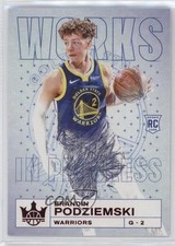 2023 Panini Court Kings Works in Progress Ruby /149 Brandin Podziemski #15 19fe