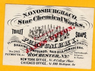 Star Chemical Works Perfumery trade card