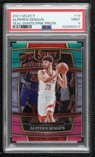 2021 Select Concourse Teal White Pink Prizm 41/49 Alperen Sengun PSA 9 MINT 0c3