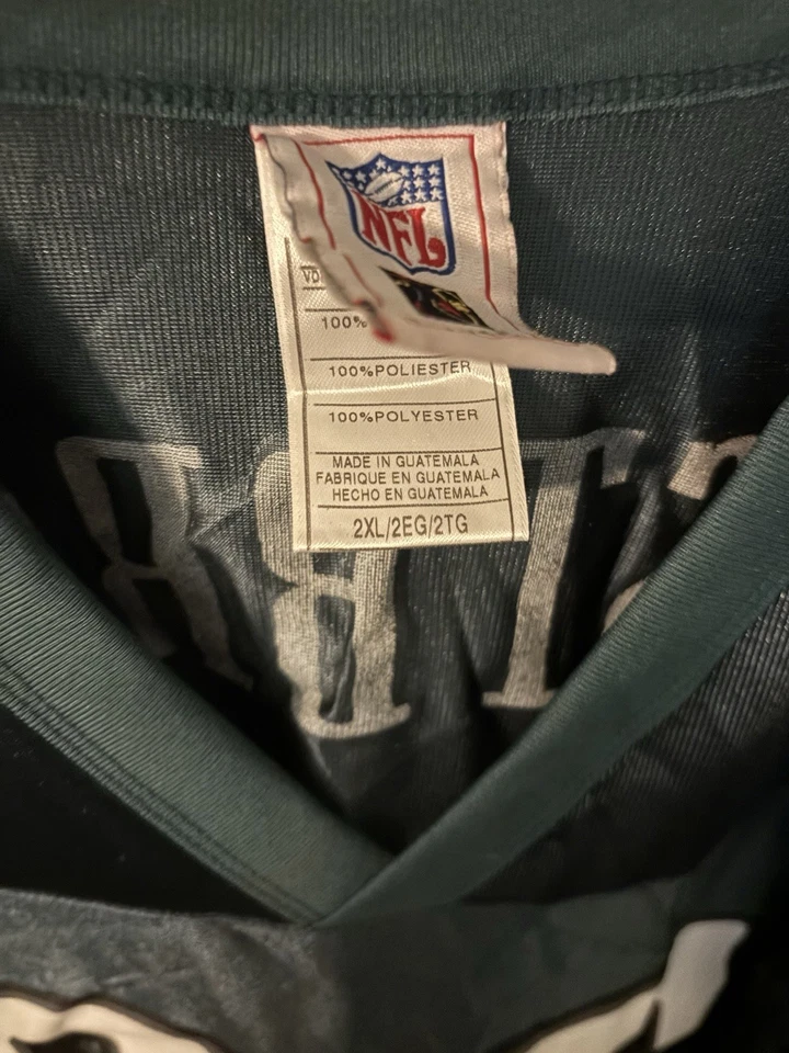 Camiseta deportiva vintage Brian Westbrook Philadelphia Eagles años 2000 talla 2XL Foto 2 de 4