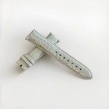 JacquesLemans 20mm Genuine Alligator Watch Strap - White