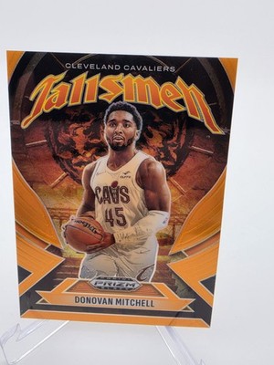 2024-25 Panini Prizm Black Donovan Mitchell Talisman Orange Prizm /49
