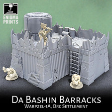 Da Bashin Barracks - 28mm 3d Printed Ork Sci-Fi Tabletop Wargaming Terrain