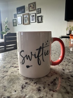 Swiftie Pink & White Mug  11 Oz Pristine Condition