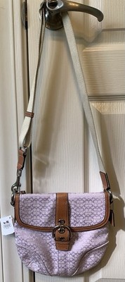 Coach Z44718 Soho Lilac Mini Signature Swing Pack Crossbody Bag