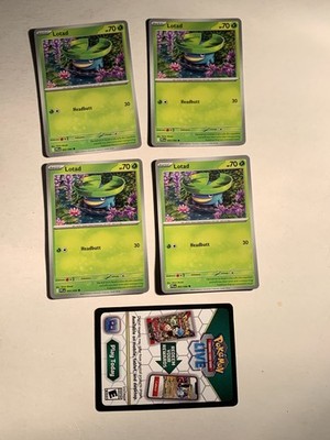 LOTAD 005/094 Pokemon Mega Evolutions -PHANTASMAL FLAMES + Code Card NM/M