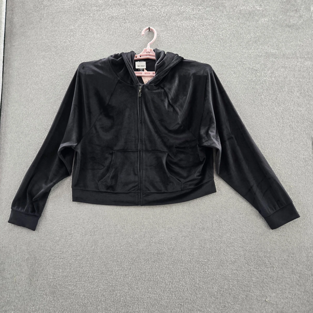 Sweat à Capuche Intégrale Victoria's Secret Femme, Noir, Taille M
