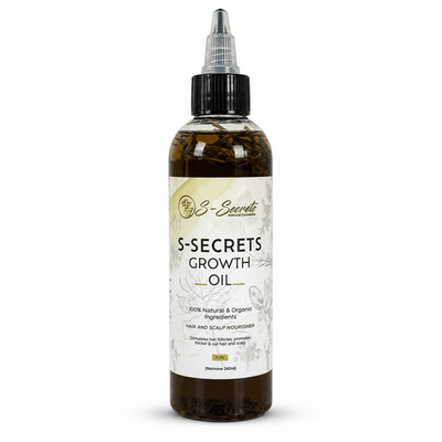 S-Secrets Scalp Stimulator Hair Growth Oil 4oz, Herbs, Biotin, essential oils Fo