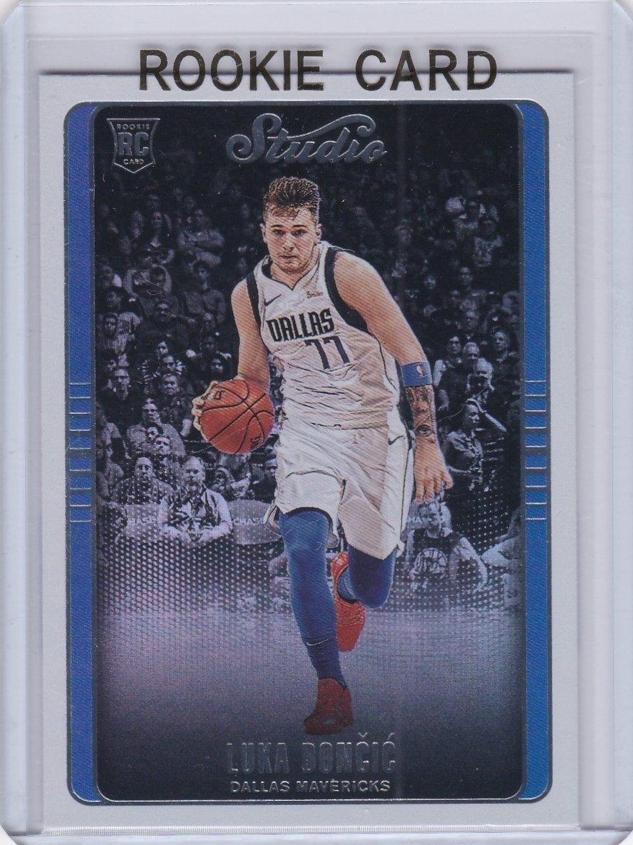 LUKA DONCIC ROOKIE CARD 2018 Panini Chronicles STUDIO RC Dallas Mavs $$ LAKERS!!