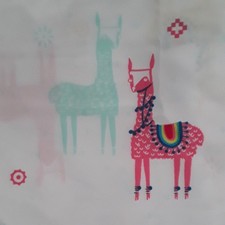 Pillowfort Llama Sheets Preowned, Twin Size. Flat and Fitted