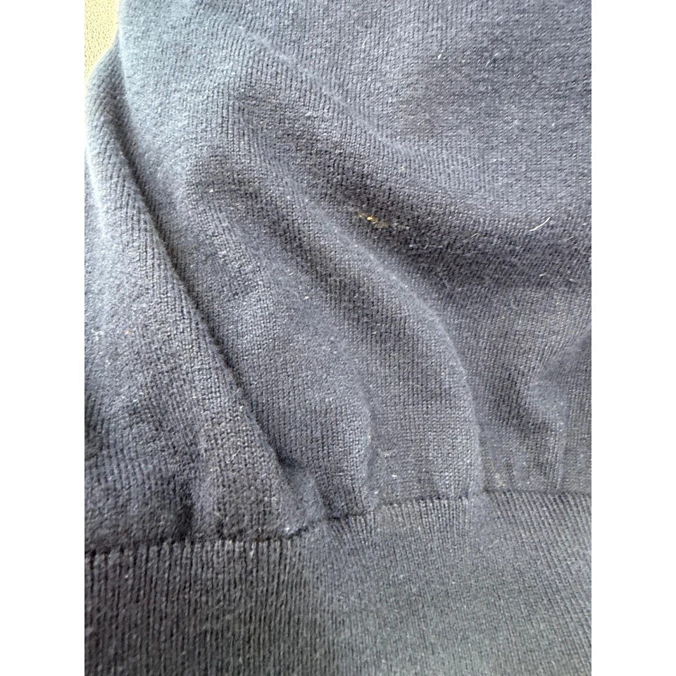 Suéter L.L.Bean Para Hombres Azul Marino Cuello en V Manga Larga Algodón Mezcla Cachemira L Ver Fotos Foto 4 de 4