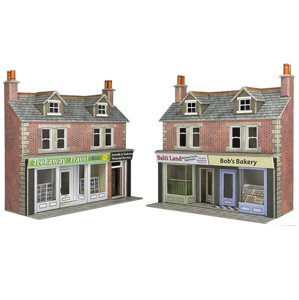 Metcalfe PO306 Shop Fronts Brick OO Gauge Card Kit