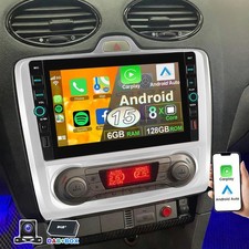Autoradio DAB+ Android 15 per Ford Focus II MK2 2004-2011 6+128G Carplay GPS KAM
