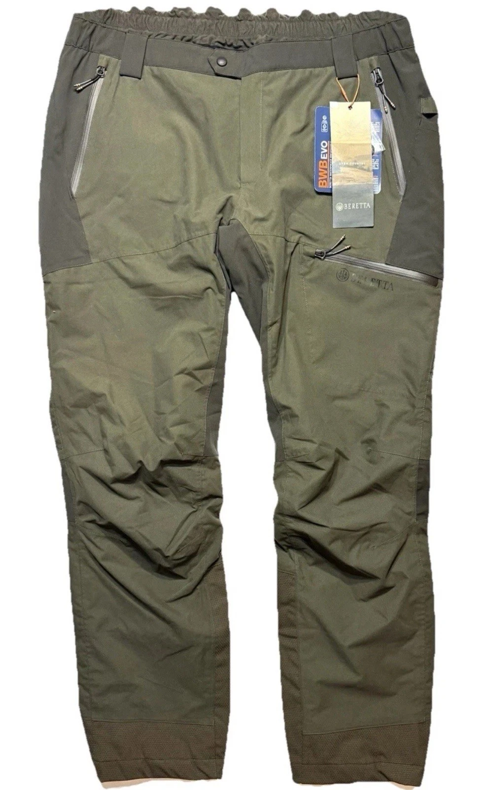 BERETTA Mens Waterproof Hunting Expedition Survival Pants Moss Green 2XL NWT