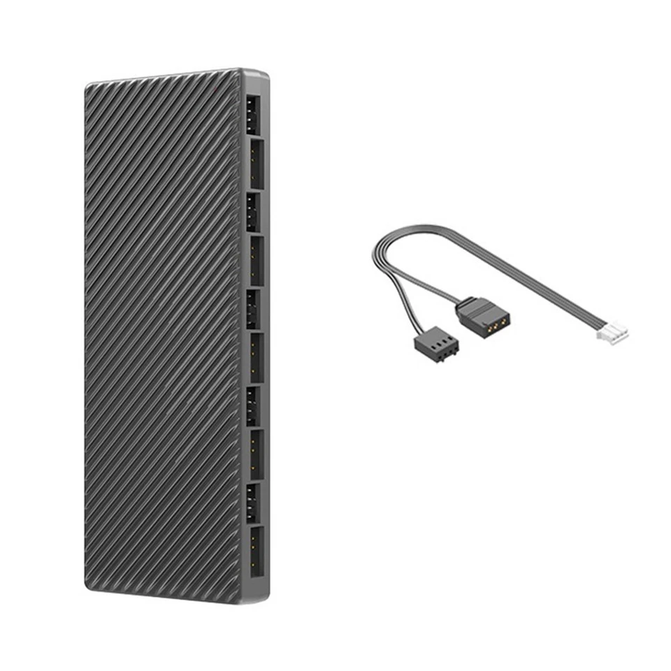 ARGB/PWM-Hub, Dual 10 Erweiterungsports, ARGB-Controller, 2-in-1-Lüfter-HUB5966