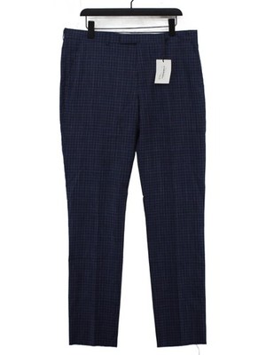 Paul Smith Herren Anzughose W 36 in Blau Wolle Neu Mit Etikett