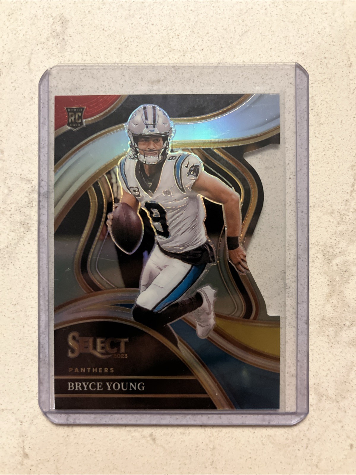 Bryce Young 2023 Select RED & YELLOW PRIZM DIE-CUT Rookie Card #291 a11