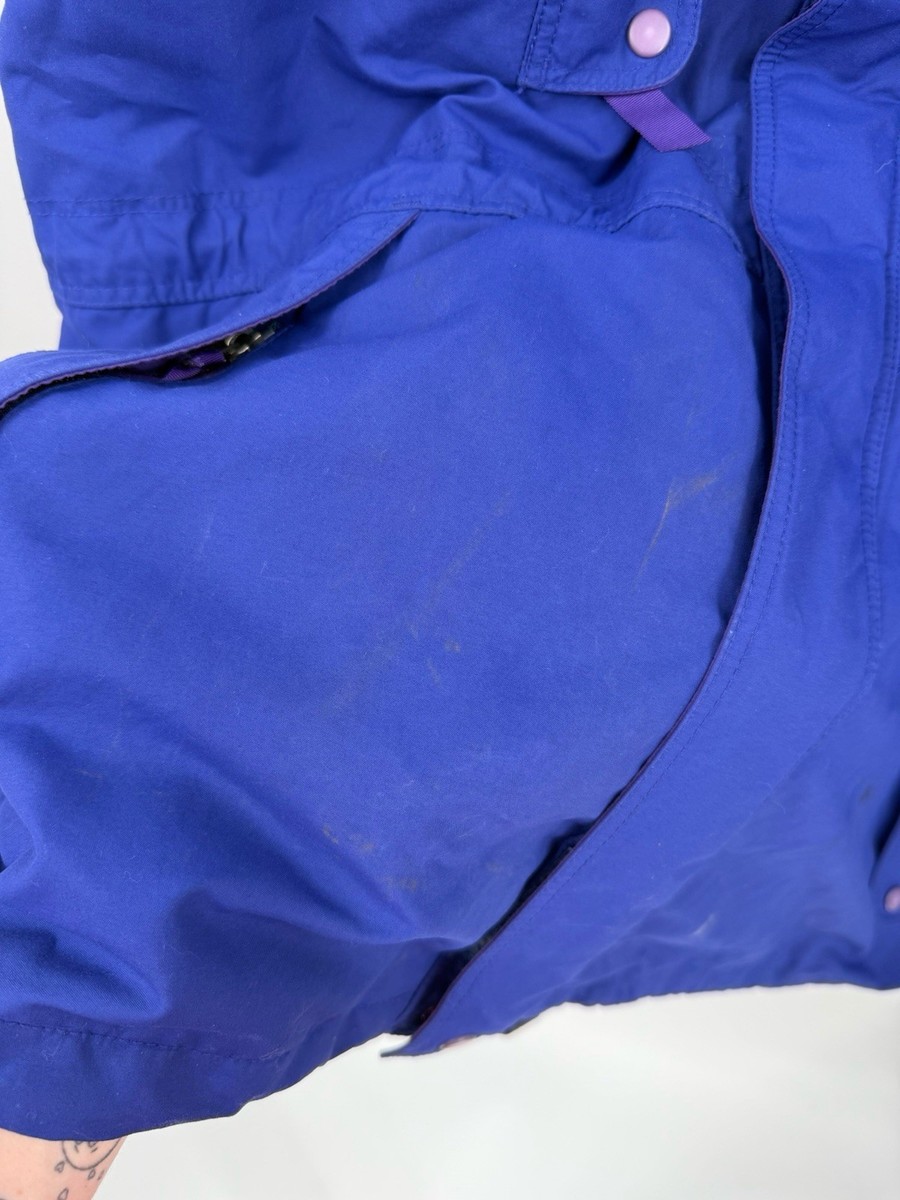 Vintage 90's Patagonia Blue Purple Full Zip Jacket Zip Pockets