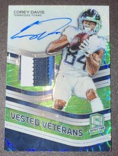 2019 Panini Spectra - Vested Veterans Autographs #VV-CD Corey Davis /25